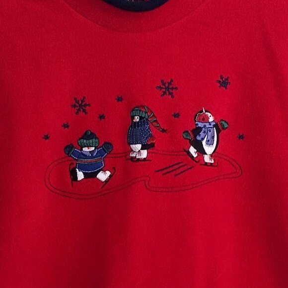 Women's Pullover Christmas Sweater by Croft & Barrow - Crew Style - Petite - Picture 2 of 4